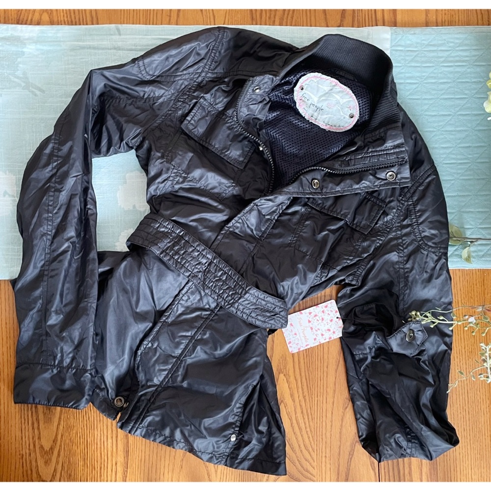 NWT Free People Utility Belted Bomber Jacket